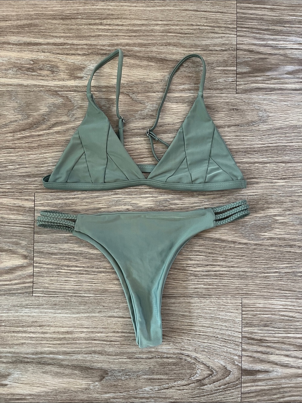Olive Triangle Bikini